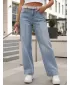 Damenhosen DSTREET UY2958 BLAU