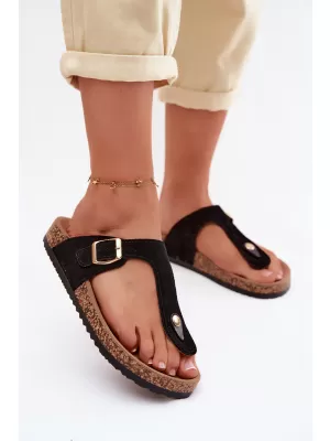 Damen-Flip-Flops BOTO 26SD21-101 SCHWARZ