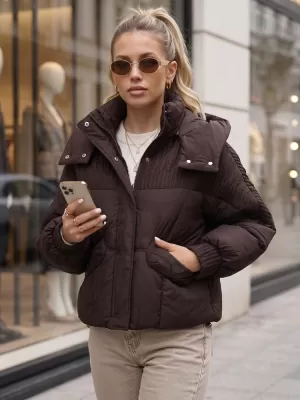 Damenjacke DSTREET TY6039 BRAUN