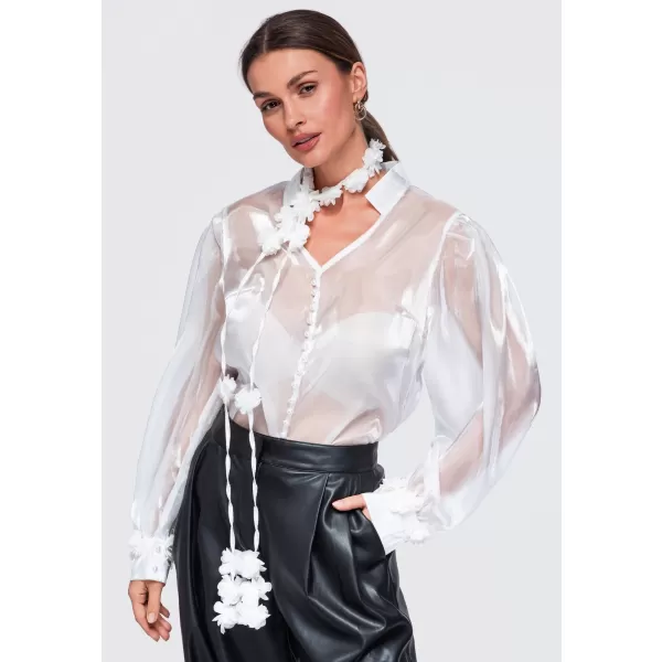  Damenbluse OMBRE OW-TS-E0086 WEIß 