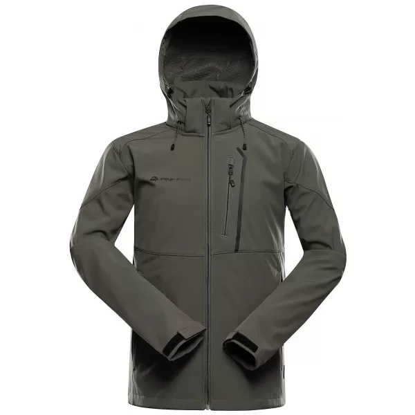  Herren-Softshelljacke ALPINE PRO HOOR 2 GLÜHBASILIKUM 