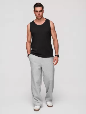 Herren-Tanktop OMBRE OM-TSBT-0272 SCHWARZ