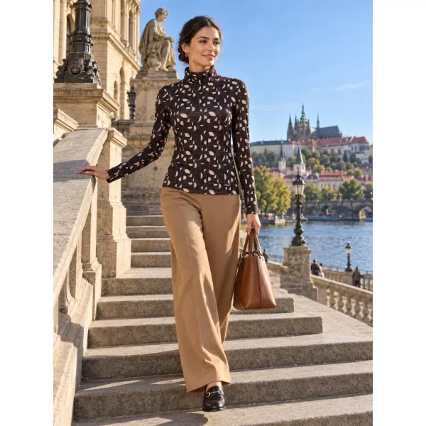  Rollkragenpullover für Damen ALTISPORT ILYSA SCHWARZ/BEIGE 