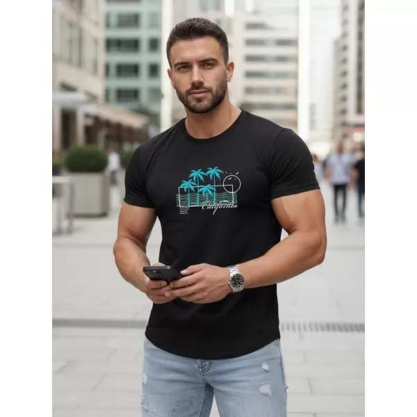  Herren-T-Shirt DSTREET NX5020R SCHWARZ 
