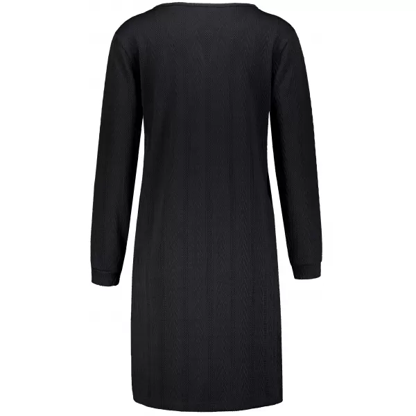 Sweatshirt-Kleid für Damen ALTISPORT ILARIA SCHWARZ 