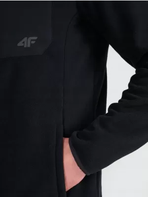 Fleece-Sweatshirt für Herren 4F WAW25TFLEM417 TIEFSCHWARZ