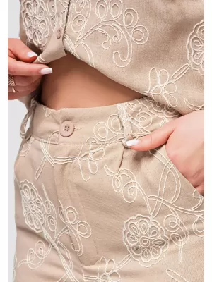 Damen-Shorts OMBRE OW-ST-E0020 BEIGE