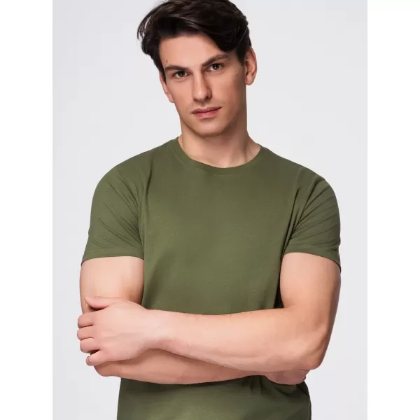  Herren-T-Shirt OMBRE OM-TSBS-0268 SCHWARZ/GRÜN/KHAKI 