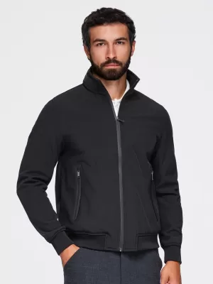 Kapuzenjacke für Herren OMBRE OM-JANP-0233 SCHWARZ
