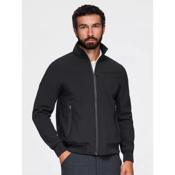  Kapuzenjacke für Herren OMBRE OM-JANP-0233 SCHWARZ 