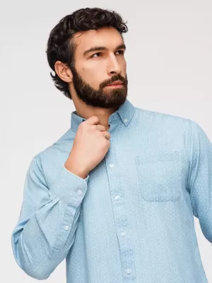 Herrenhemd OMBRE K702 HELLBLAU