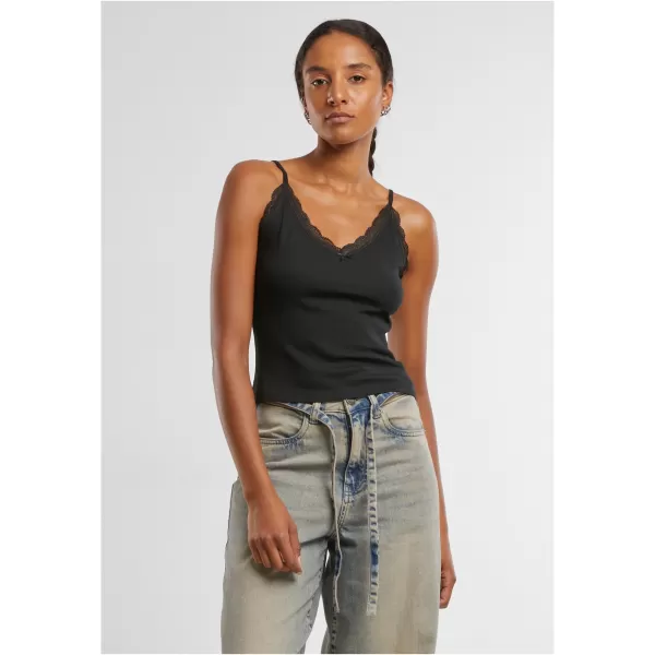  Damen-Tanktop URBAN CLASSICS TB7514A SCHWARZ/CREMEWEIß 