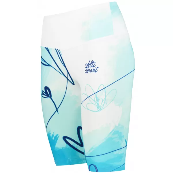  Premium-Overknee-Leggings für Damen (neue Größen) ALTISPORT VOJ/ALW083LEG06 WEIß BLAU 