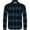 Herren-Flanellhemd NORDBLANC FEN NBSSM8369 DUNKELBLAU