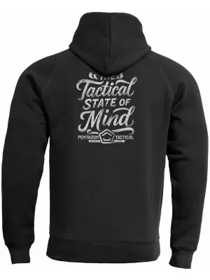 Herren-Sweatshirt PENTAGON PHAETON HOOD STATE OF MIND K09021-ST SCHWARZ