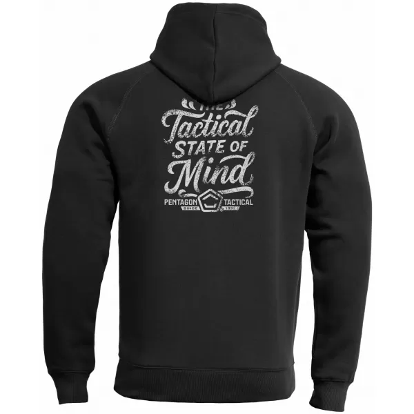  Herren-Sweatshirt PENTAGON PHAETON HOOD STATE OF MIND K09021-ST SCHWARZ 