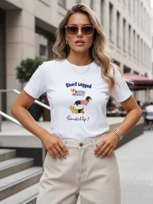 Damen-T-Shirt DSTREET NX8017RY-WH WEIß