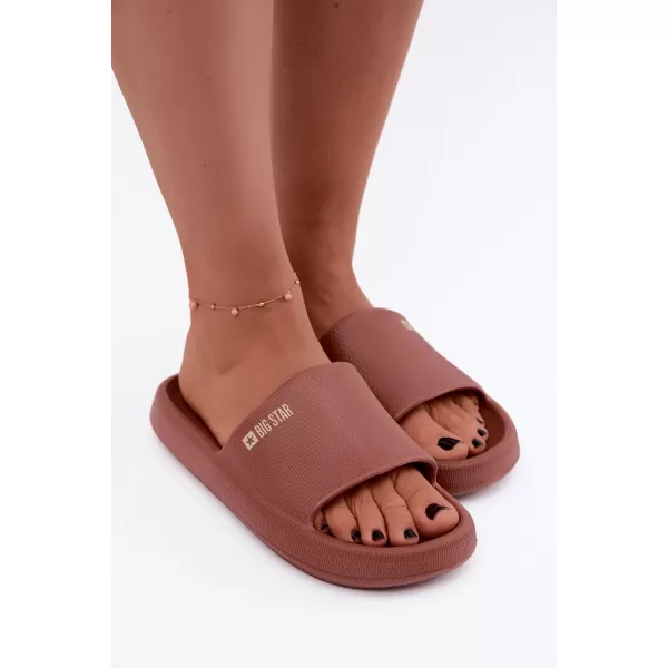  Damenhausschuhe BIG STAR SHOES UU274088 ROTTÖNE 