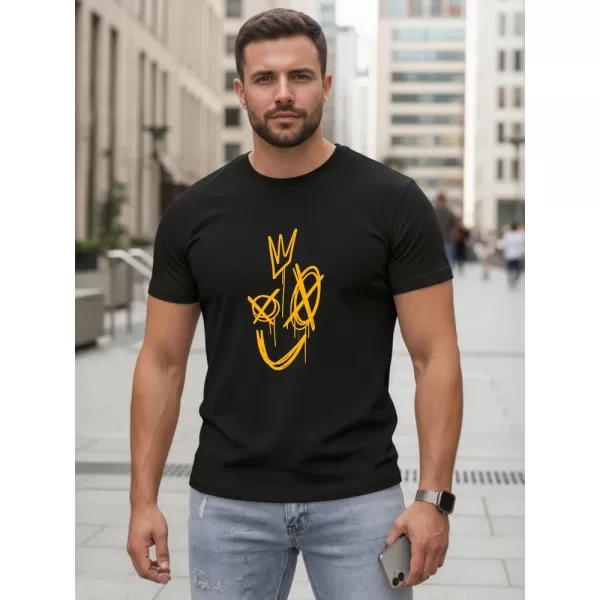  Herren-T-Shirt DSTREET NX0138R-BK SCHWARZ 