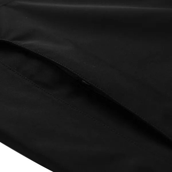  Wasserdichter Herrenmantel ALPINE PRO PERFET 2 SCHWARZ 