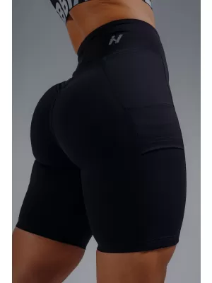 Shorts mit hohem Bund und Taschen NEBBIA PRIMAL 858 SCHWARZ