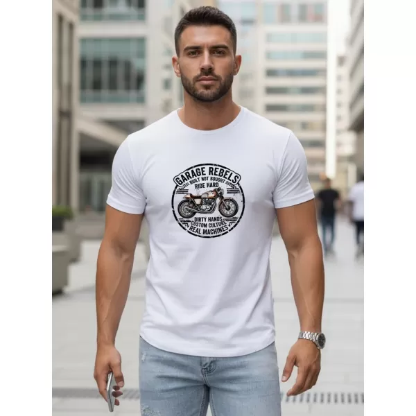 Herren-T-Shirt DSTREET NX5007R-WH WEIß 