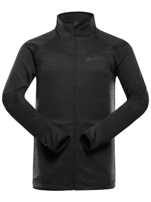 Schnell trocknendes Herren-Sweatshirt ALPINE PRO ONNEC 4 SCHWARZ