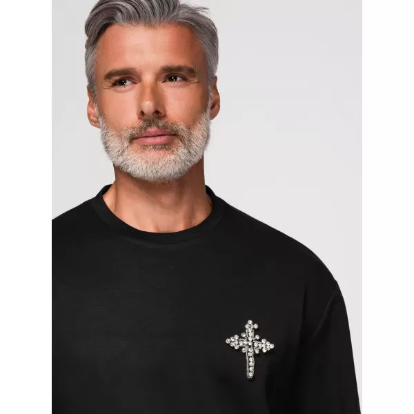  Herren-Sweatshirt OMBRE OM-SSNZ-0271 SCHWARZ 