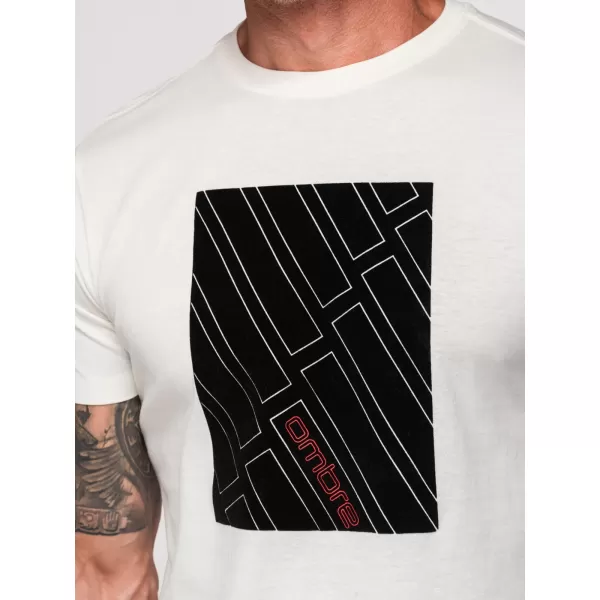  Herren-T-Shirt OMBRE OM-TSPT-0259 WEIß 
