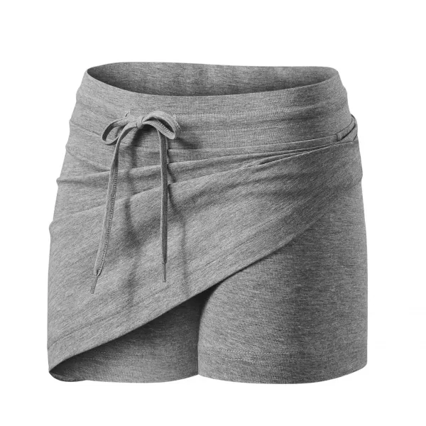  Damenrock mit Shorts MALFINI TWO IN ONE 604 DUNKELGRAUE HIGHLIGHTS 