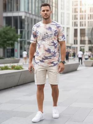 Herren-T-Shirt DSTREET NX2004R-BT-M BEIGE