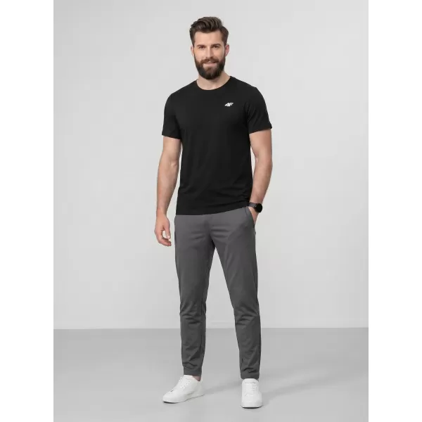  Herren-T-Shirt 4F WAW25TTSHM2373 TIEFSCHWARZ 