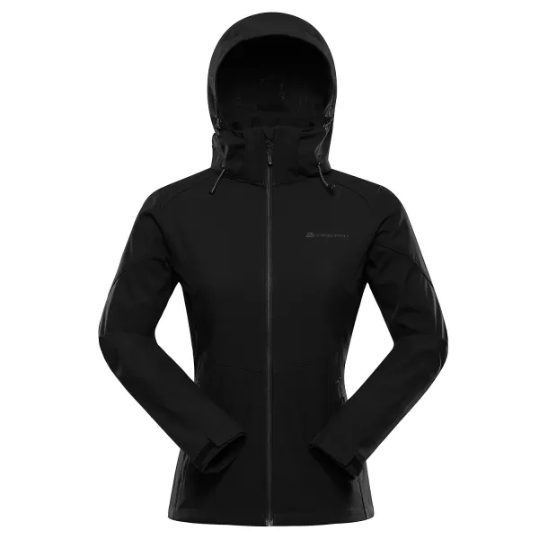  Softshelljacke für Damen ALPINE PRO GEDERA SCHWARZ 
