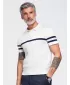 Herren-Poloshirt OMBRE OM-POSS-0177 WEIß