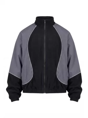 Herren-Trainingsjacke URBAN CLASSICS TB8602-07652 SCHWARZ/MAGNET