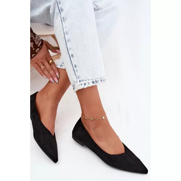  Ballerinas für Damen BOTO JH597 SCHWARZ 