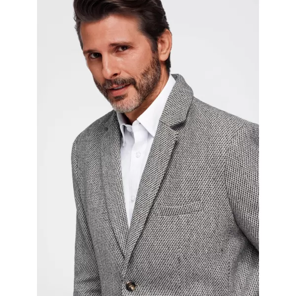  Herrenjacke OMBRE OM-BLZB-0130 BRAUNE MELANGE 