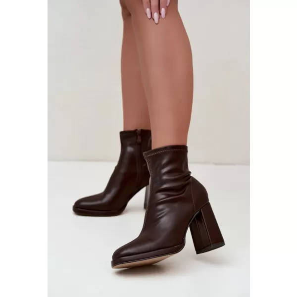  Damen-Stiefeletten BOTO NN636 BRAUN 