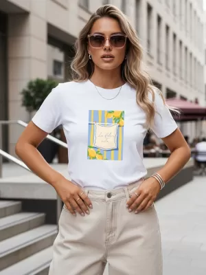 Damen-T-Shirt DSTREET NX8024RY-WH WEIß