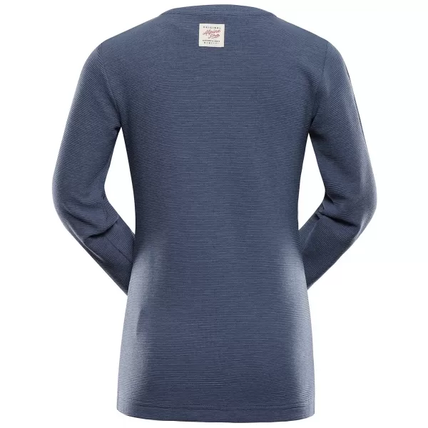  Meliertes T-Shirt für Kinder ALPINE PRO NOMARO ASHLEY BLAU 