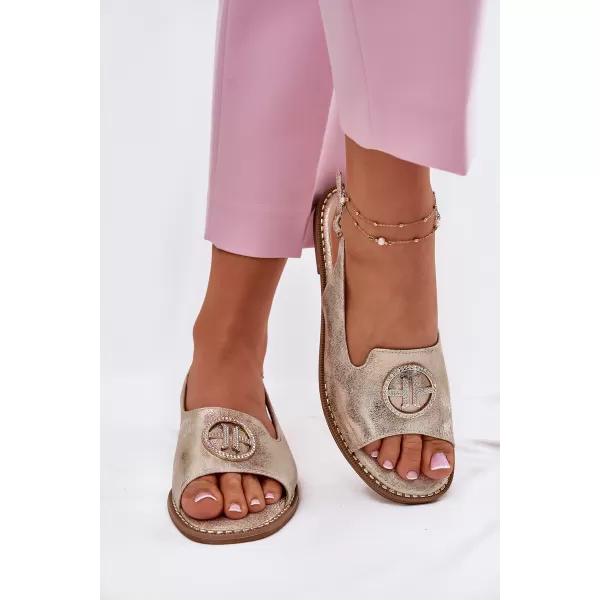  Damensandalen S.BARSKI KV51-002 HELLES GOLD 