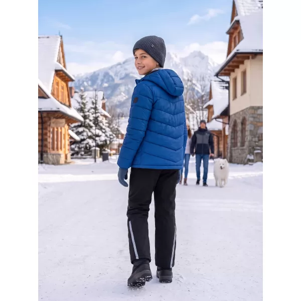 Warme Softshellhose für Kinder ALPINE PRO HERGO SCHWARZ 