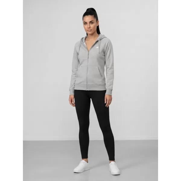  Damen-Sweatshirt 4F WMM00TSWSF2535 KALTE HELLGRAUE MELANGE 