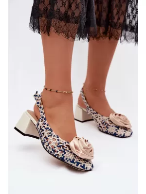 Damensandalen ARTIKER 58C0372 BEIGE/BLAU
