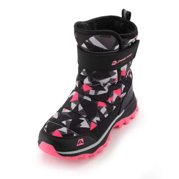 Winterschneemänner für Kinder ALPINE PRO BERNO NEONPINK 
