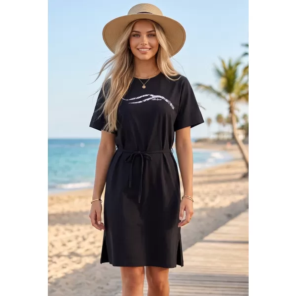  Kleid ALTISPORT ALW001816 SCHWARZ UND WEIß 