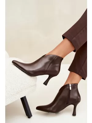Damen-Stiefeletten BOTO D-218 BRAUN