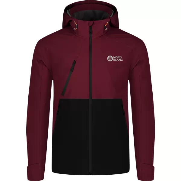  Wasserdichte Herrenjacke NORDBLANC OVERLOOK NBSSM8315 BURGUND 