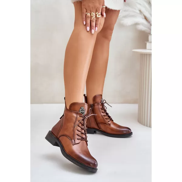  Damen-Stiefeletten BOTO 24BT02-7976 KAMEL 