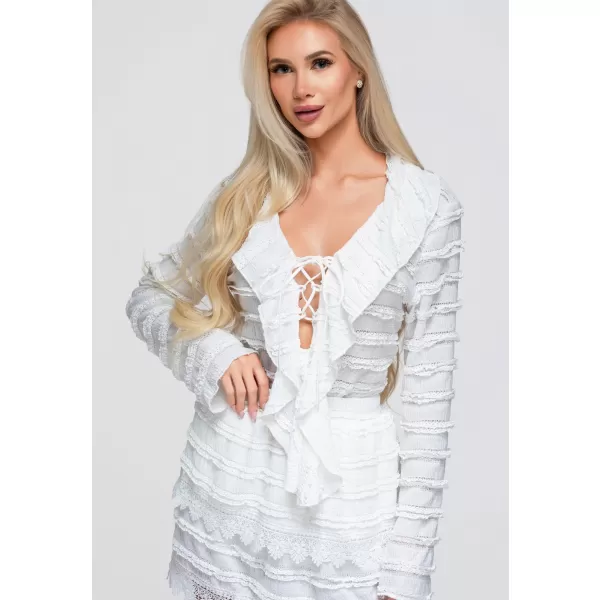  Damenbluse OMBRE OW-TS-E0067 WEIß 